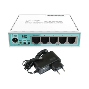 MikroTik hEX 5-Port Gigabit Router w/ Power Supply
